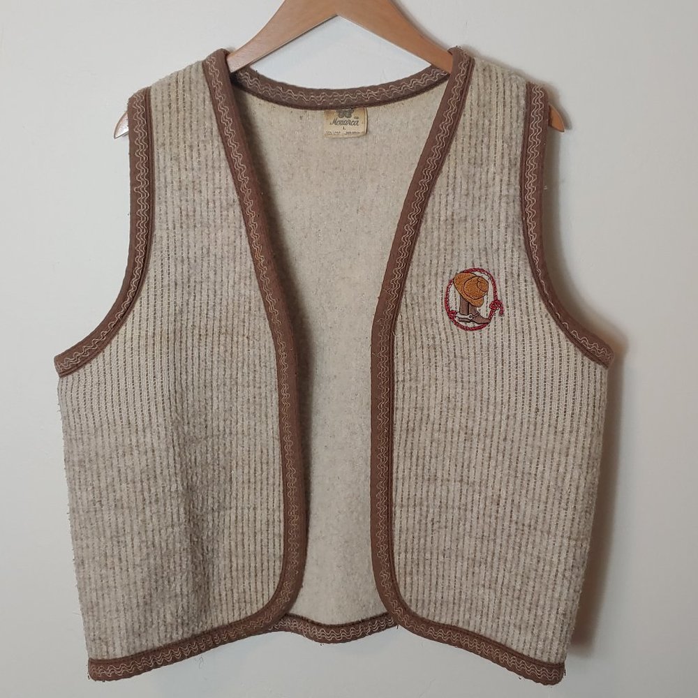 Vintage Alpaca Cowboy Vest
